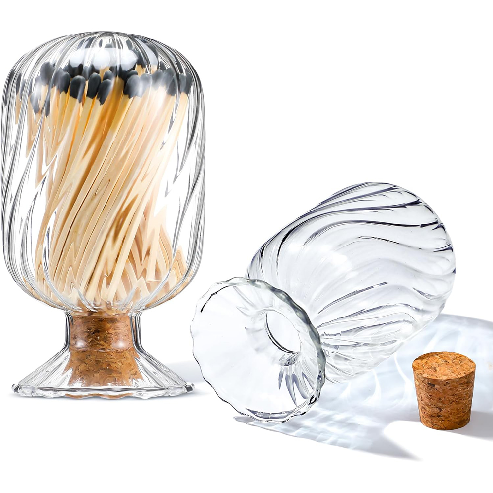 Candle Supplies Glass Jars - Allumettes en verre en forme d'hélice,