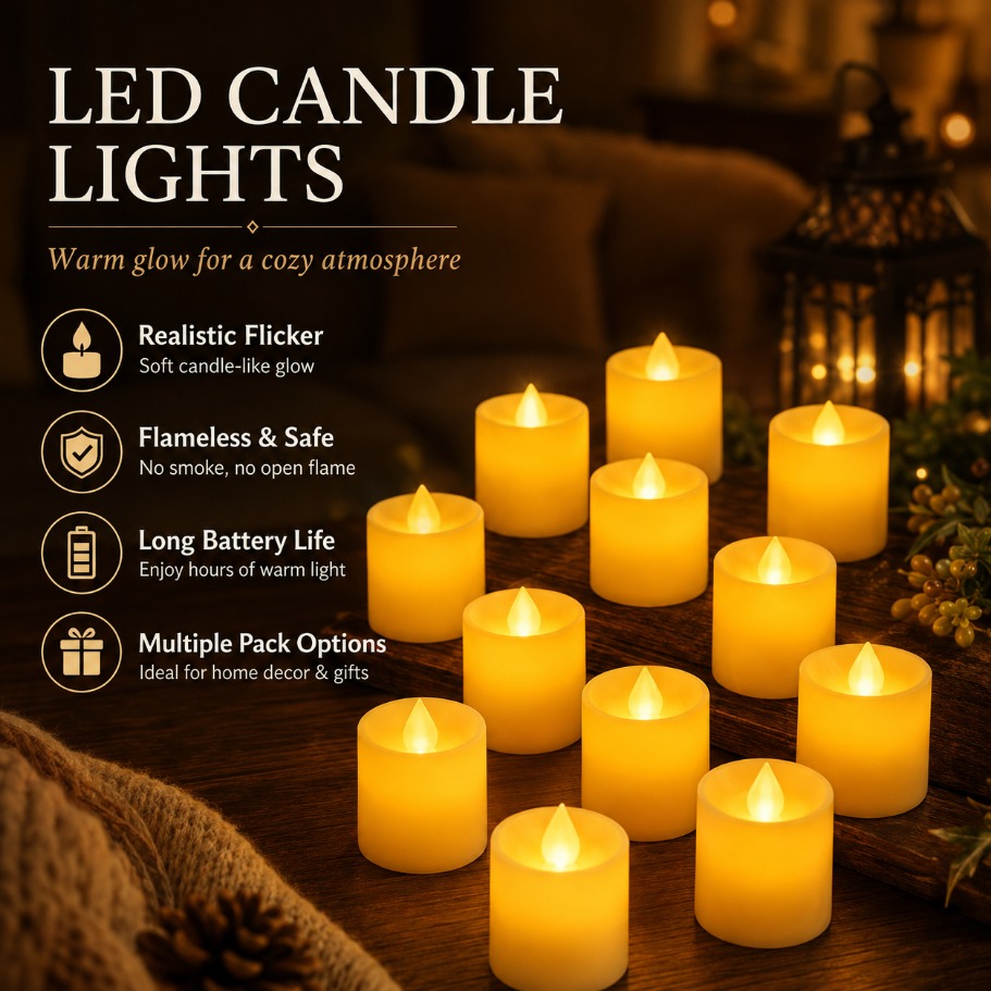 Candle Zero - Bougie LED sans flamme alimentée par