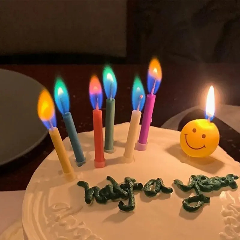 Candle Surprise - Bougies à flamme colorées multicolores, paquet