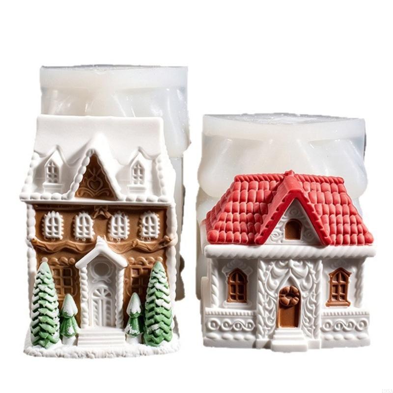 Candle Vessel Supplies - Moule en forme de maison d'hiver