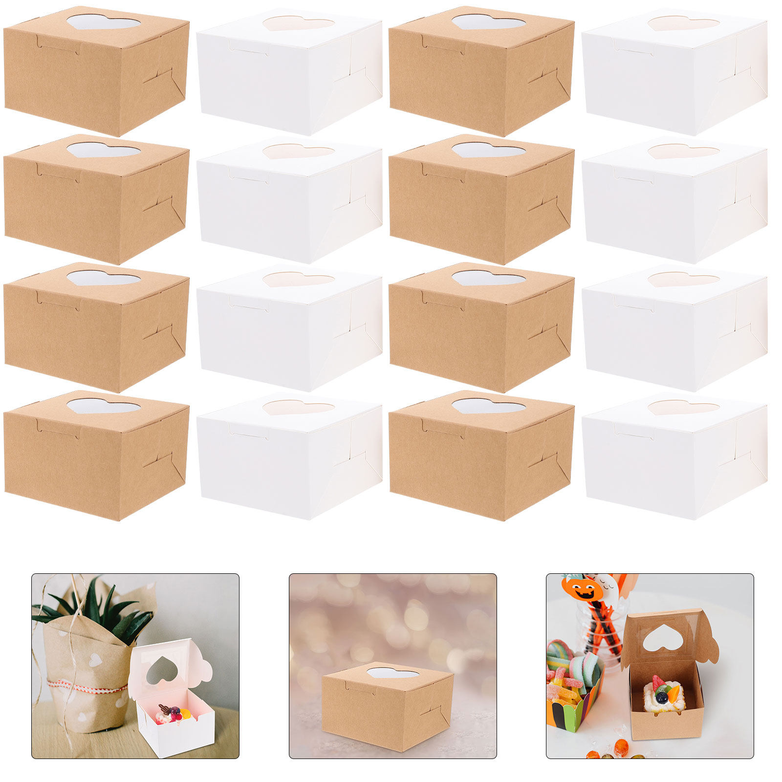 40 boîtes à gâteaux en papier  - Kraft Paper Box avis et prix