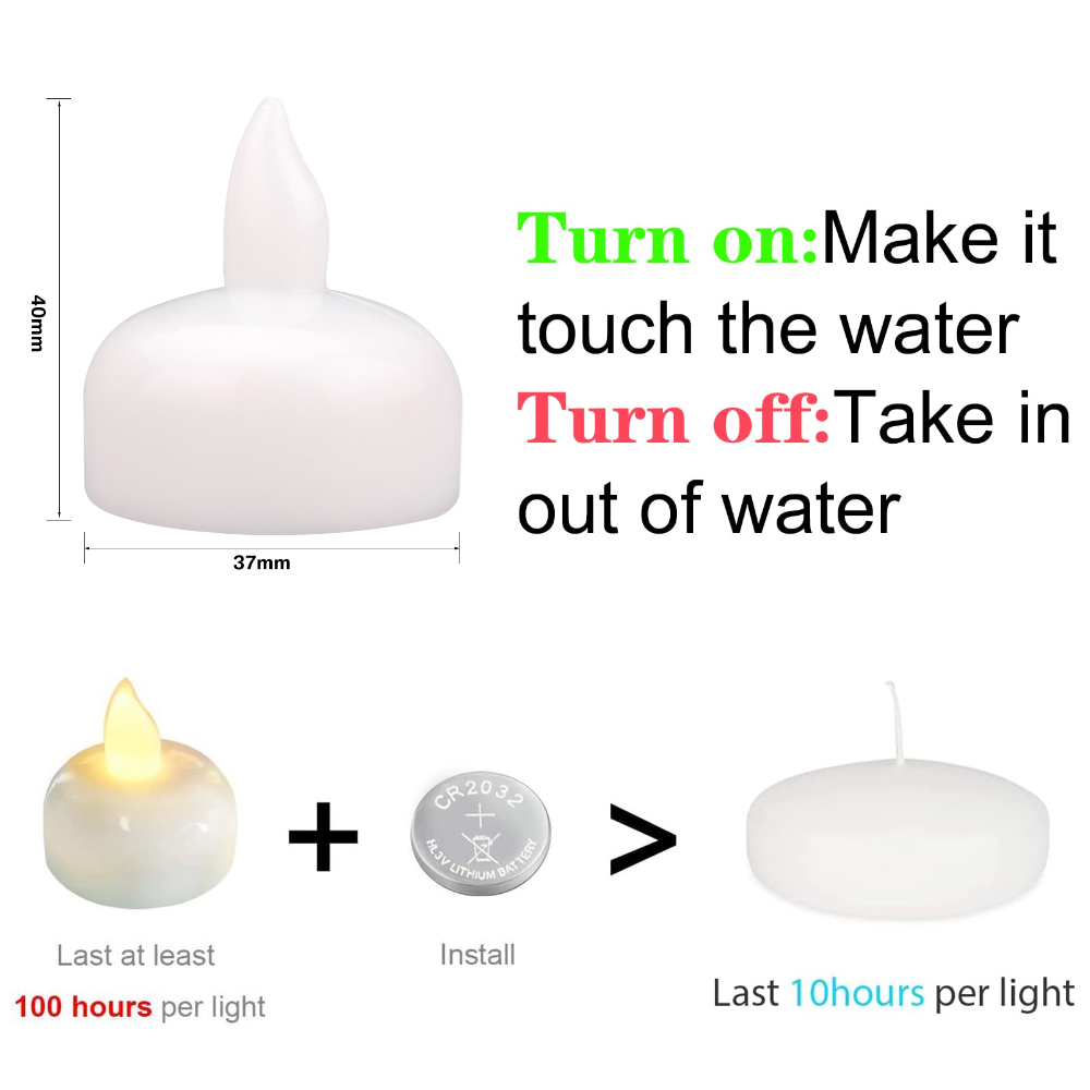 Bougies flottantes sans flamme - Candle Zero avis et prix