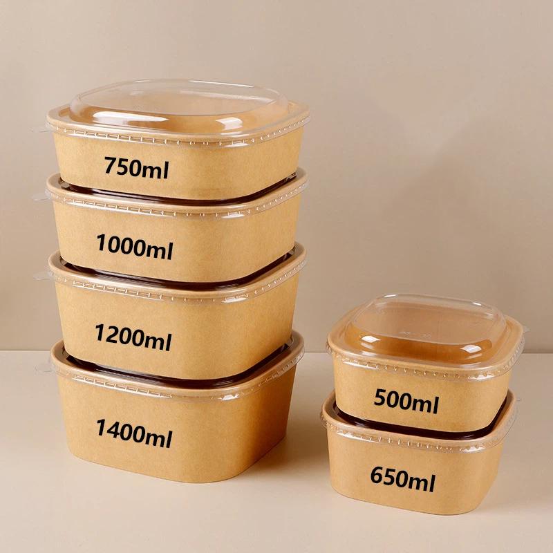 Boîte à déjeuner jetable en pa - Kraft Paper Box avis et prix