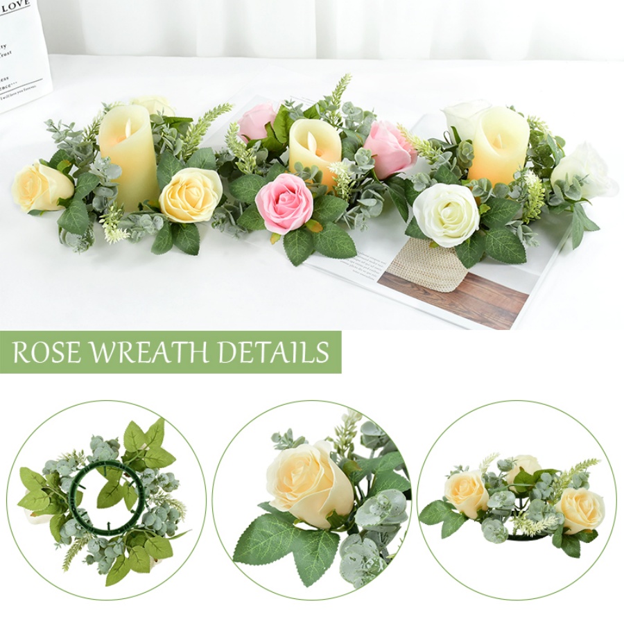 Guirlande florale en forme de  - Candle Quotes avis et prix