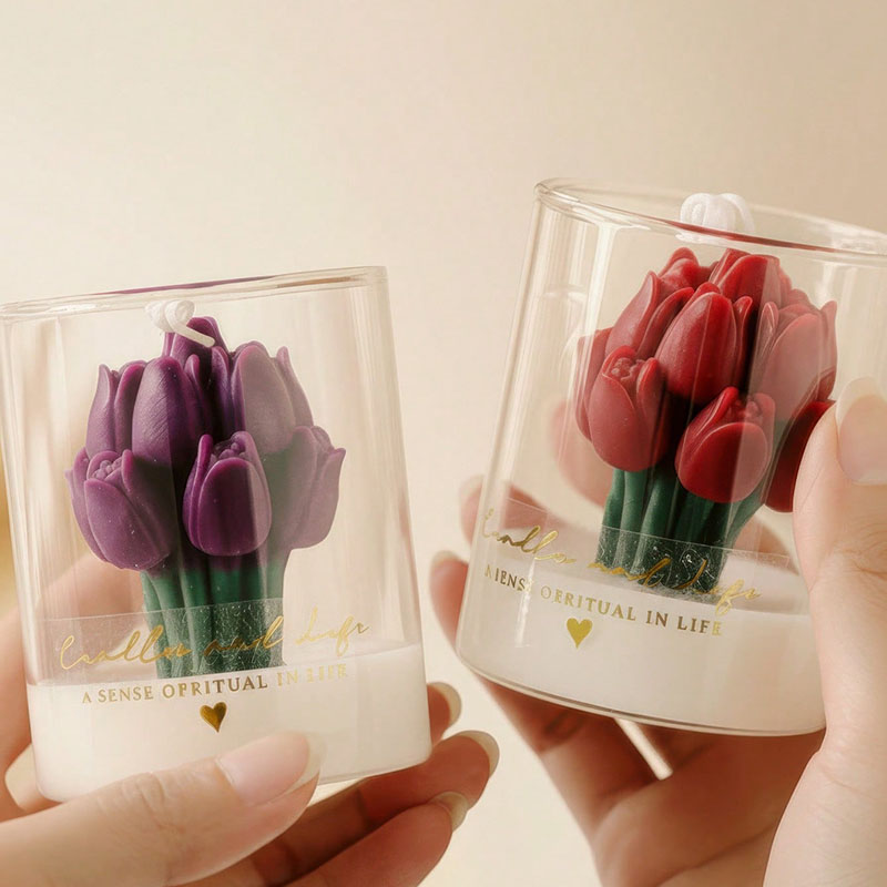 Bougie en forme de tulipe dans - Candle Supplies Glass Jars avis et prix